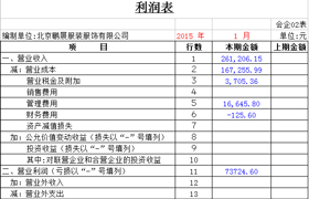 会计学员作品-报表项目填列