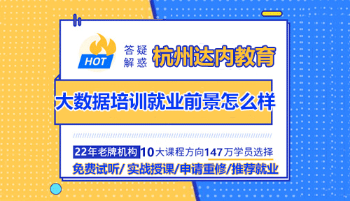 杭州大数据培训学习班好不好？